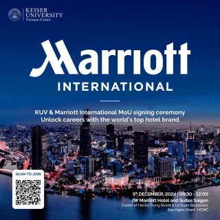 KUV KÝ HỢP TÁC VỚI MARRIOTT INTERNATIONAL