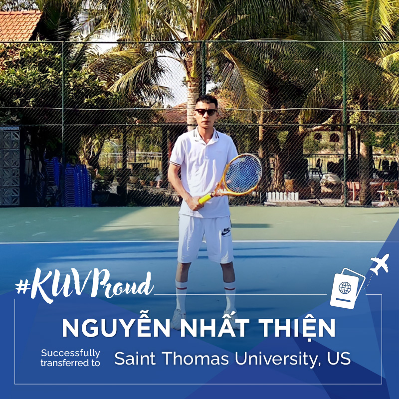 #KUVProud - Nhất Thiện - Nhận học bổng chuyển tiếp $18,500/ năm sang Đại học Saint Thomas
