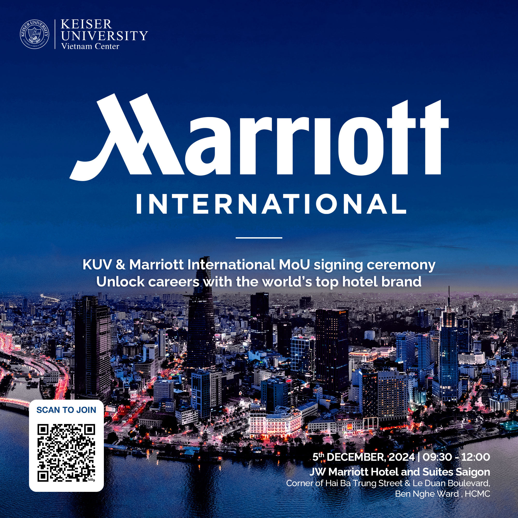 Keiser University, HCMC và Marriott International ký hợp tác